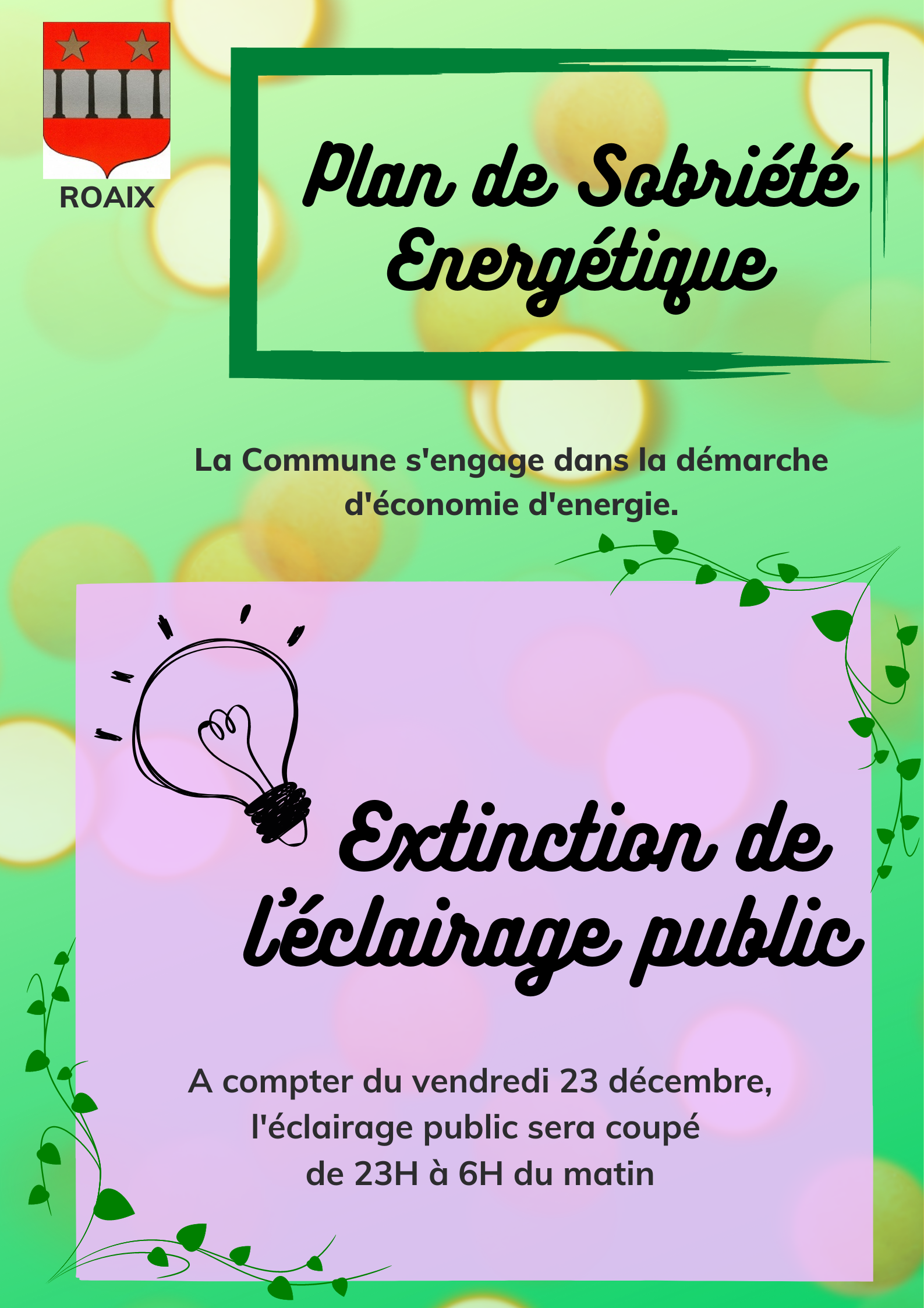 Extinction de l’éclairage public