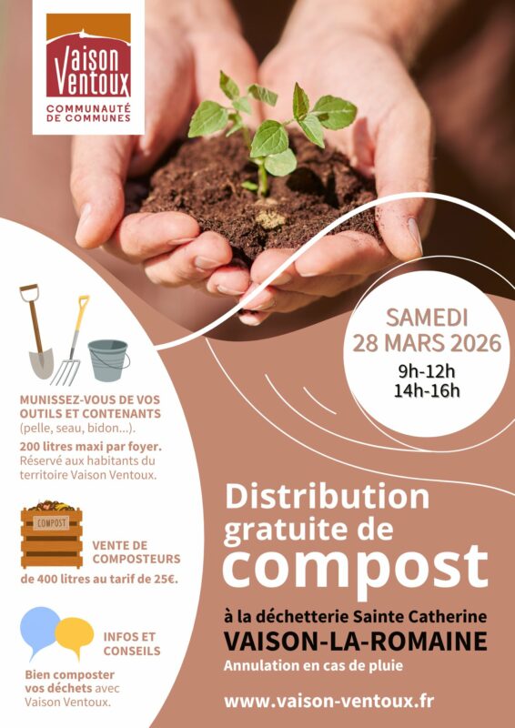 Distribution de compost
