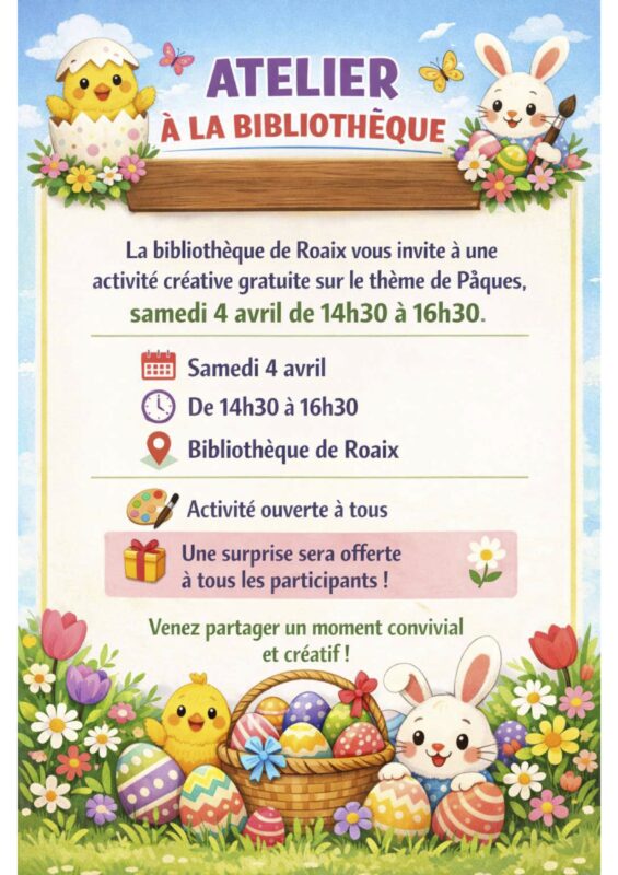 Atelier à la bibliothèque