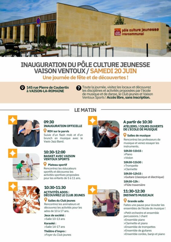 Pôle Culturel, Inauguration !