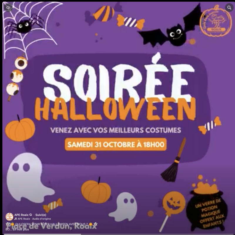 SOIRÉE HALLOWEEN à ROAIX