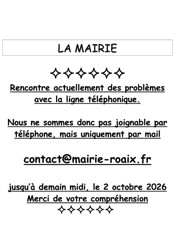 Problème de ligne téléphonique !